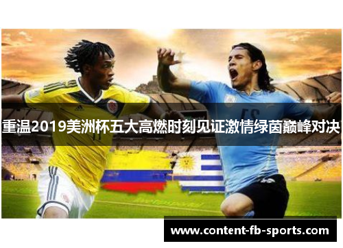 重温2019美洲杯五大高燃时刻见证激情绿茵巅峰对决